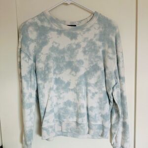 Rails Ramona Blue and White Tie-Dye Sweatshirt, size Medium